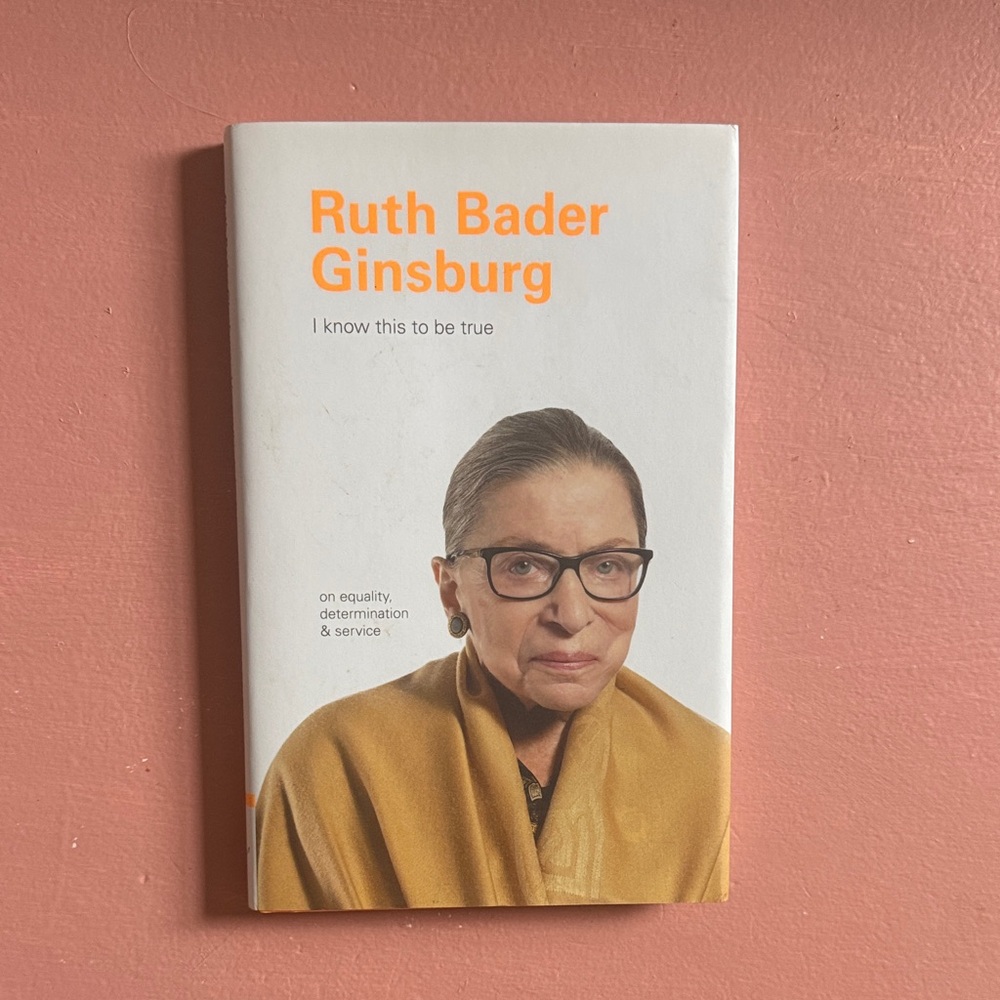 Ruth Bader Ginsburg Book - White and Tan Cover
